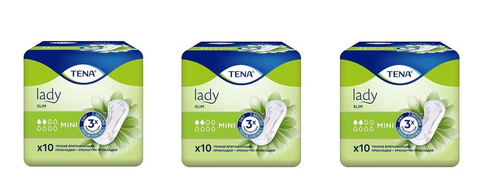 Tena Урологические прокладки Lady Slim Mini, 10 шт, 3 уп #1