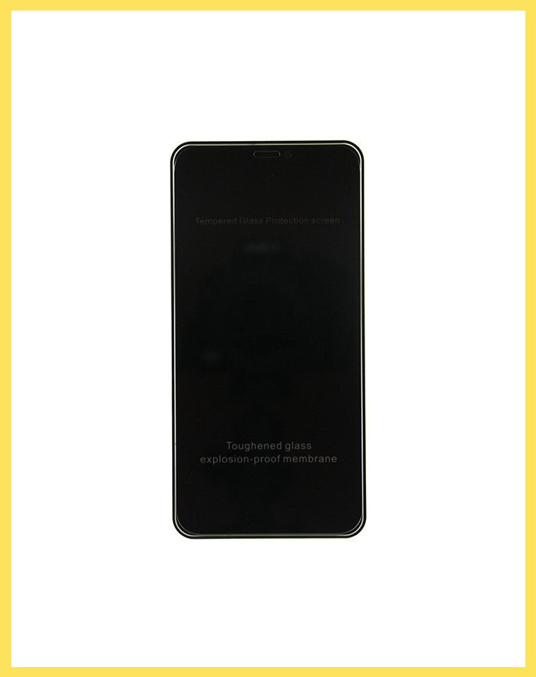 Защитное стекло "Антишпион" для Apple iPhone 11 Черное (Закалённое, полное покрытие)  #1