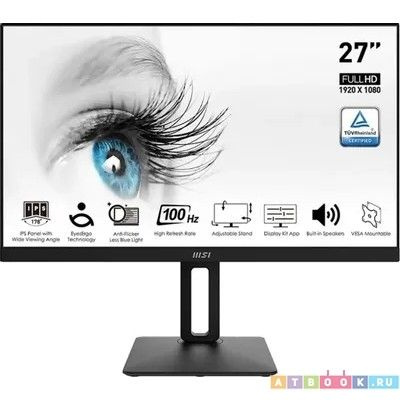 MSI 27.0" Монитор Pro MP271AP (9s6-3pa29t-086), черный #1