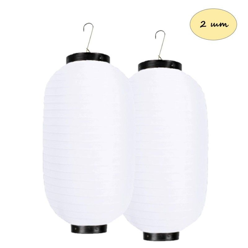 Комплект Китайские фонари Цилиндры 30х55см 2шт, белый #1