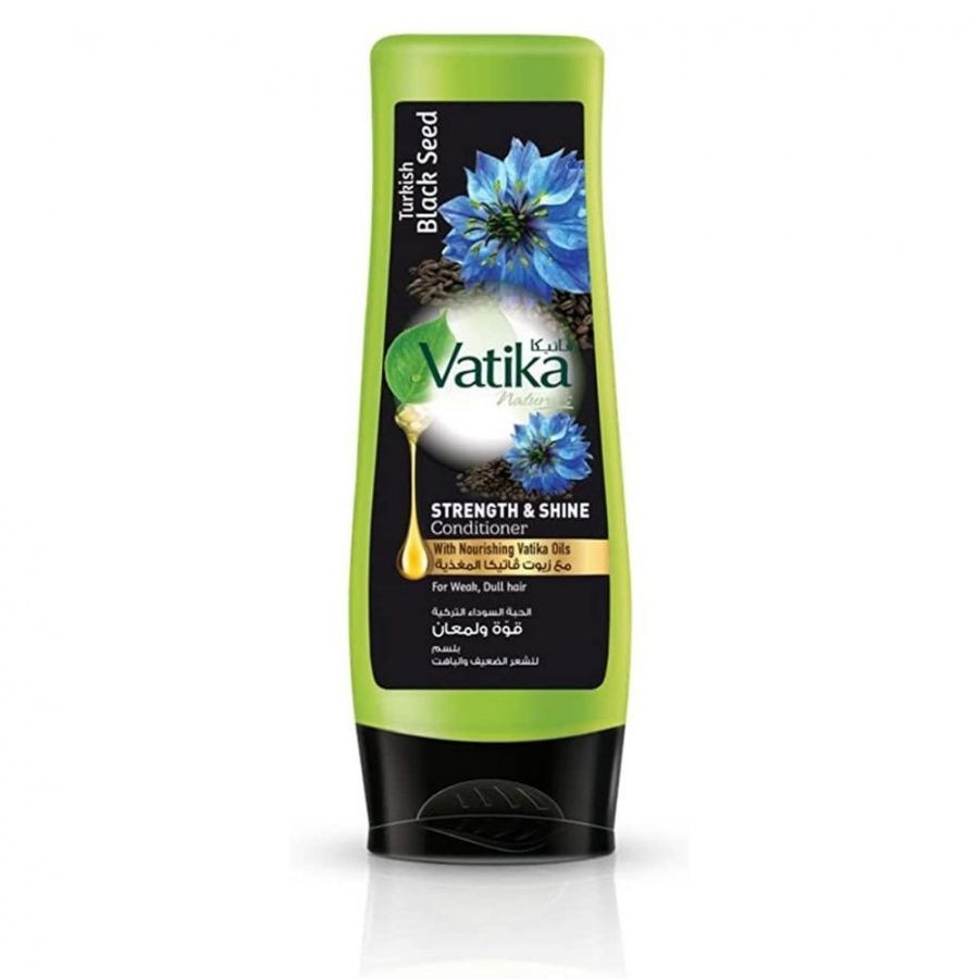 Dabur Кондиционер для волос Vatika, Naturals Black seed, блеск и сила, 400 мл  #1