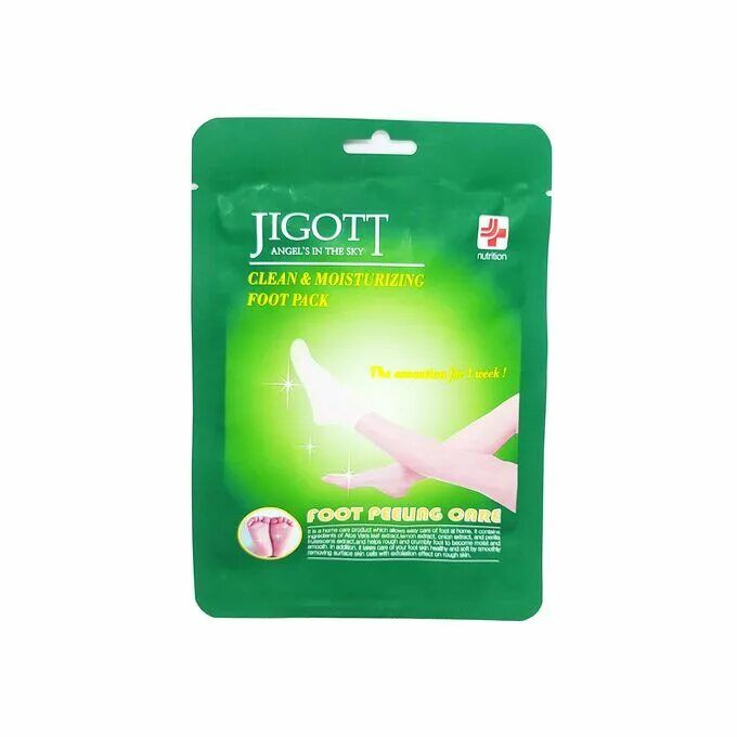 JIGOTT. Носочки - пилинг педикюрные Clean & Moisturizing Foot Pack 40мл #1