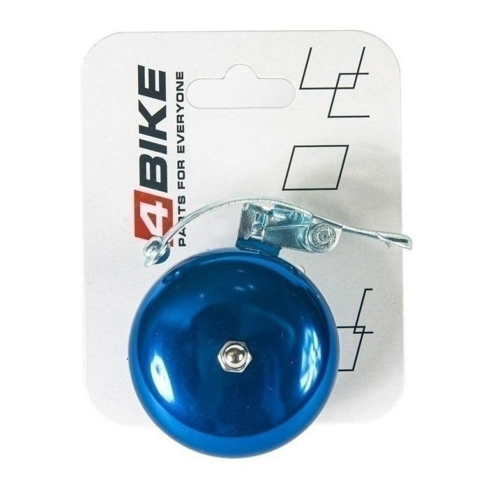 Велозвонок 4BIKE BB3206 латунь, D-56мм, голубой #1