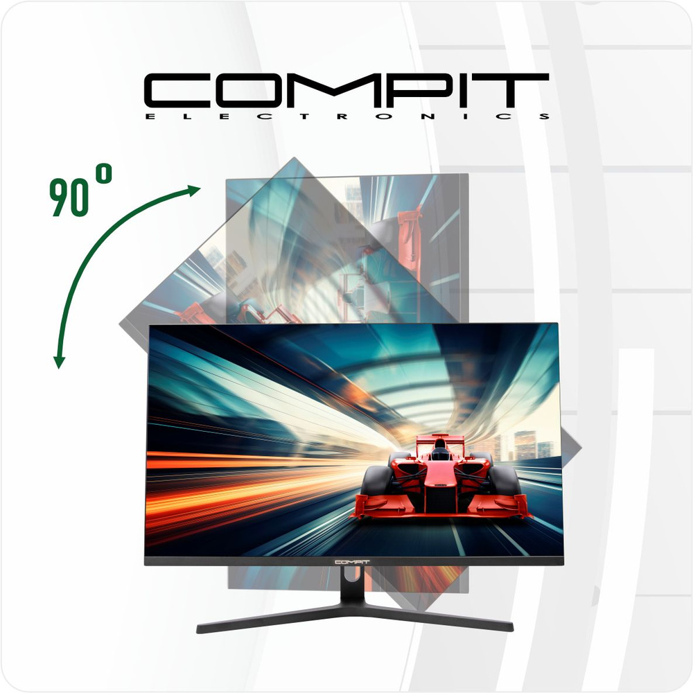 Compit 27" Монитор IPS Монитор 27" HA2705 Series I 3840х2160 4К 60Гц с дополнительной вращающейся подставкой, #1