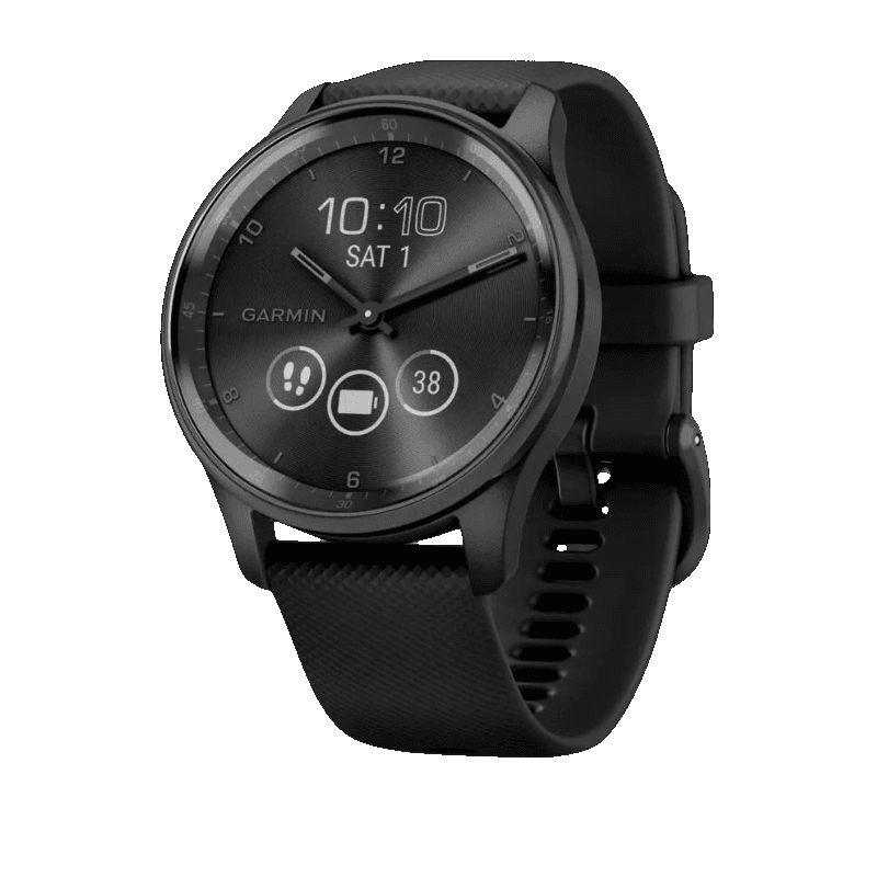 Garmin часы VIVOMOVE TREND с безелем серого цвета с черным корпусом и силиконовым ремешком  #1