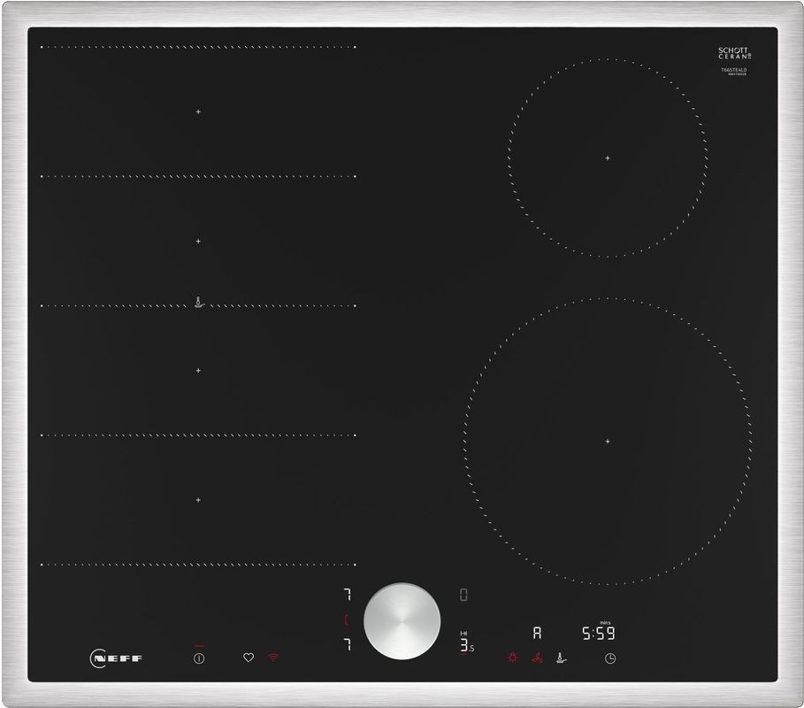 Индукционная варочная поверхность Neff T66STE4L0 черный/нержавеющая сталь  #1