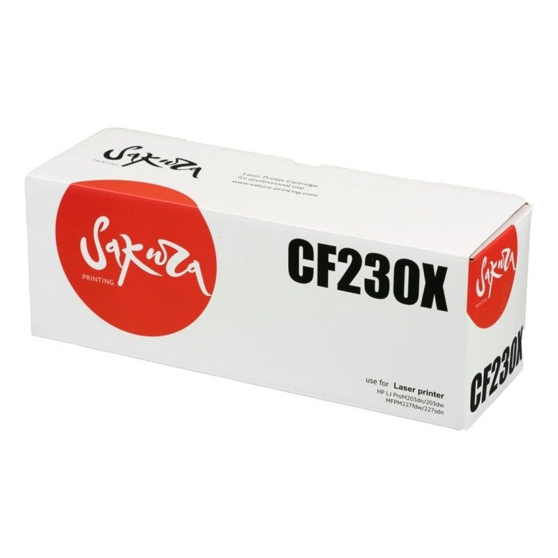 Картридж для принтера Sakura Лазерный, 30X, черный, повышенная емкость, для HP LJ M203, 227 (CF230X) #1