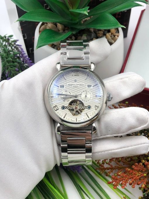 Мужские наручные часы Vacheron Constantin с металлическим ремешком в подарочной упаковке  #1