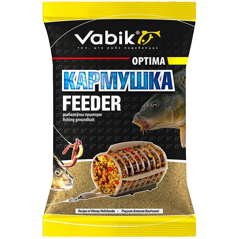 Прикормка натуральная Vabik OPTIMA Feeder (1 кг) / Прикормка Вабик / Фидерная ловля  #1