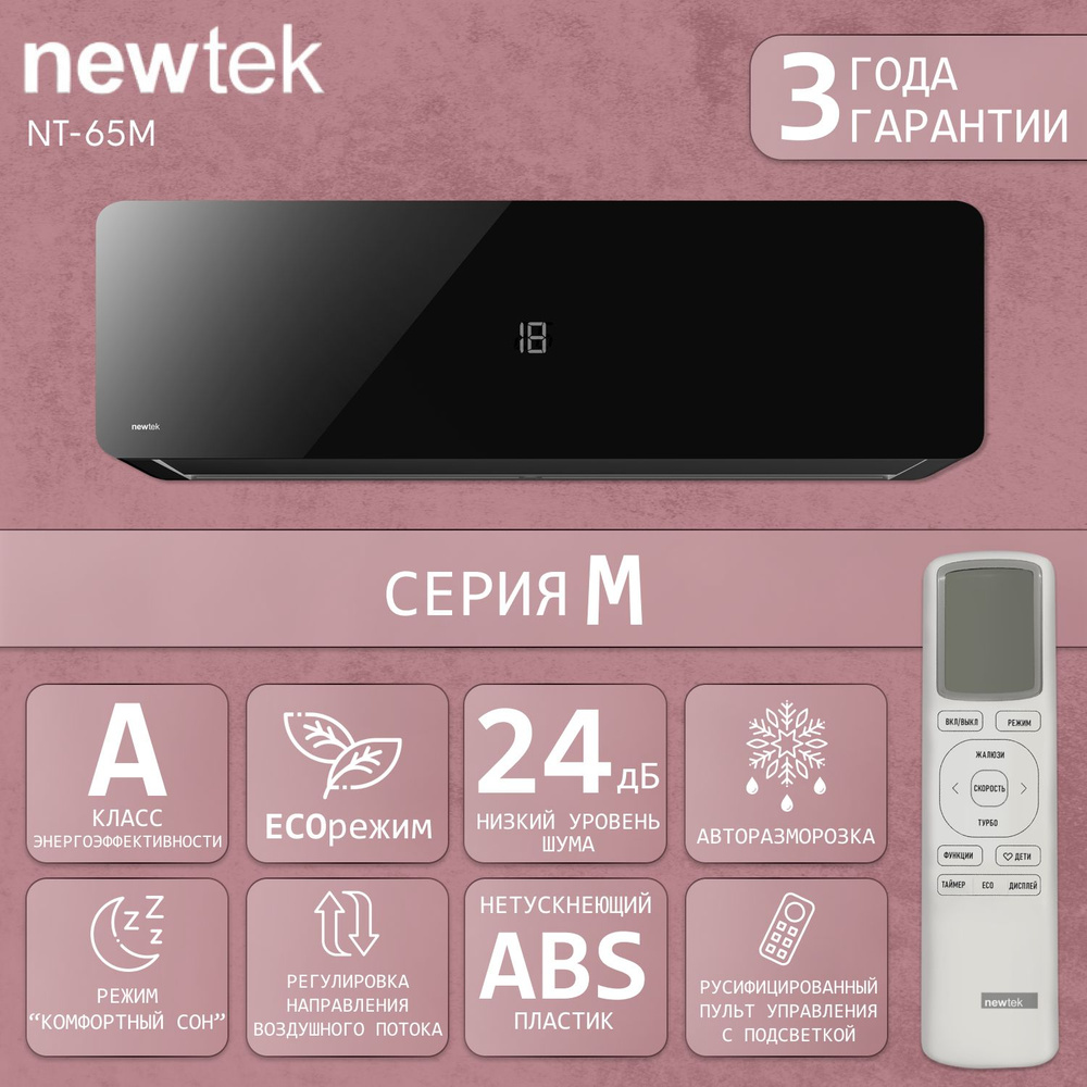 Сплит-система NewTek NT-65M07, для помещения до 21 кв.м. #1