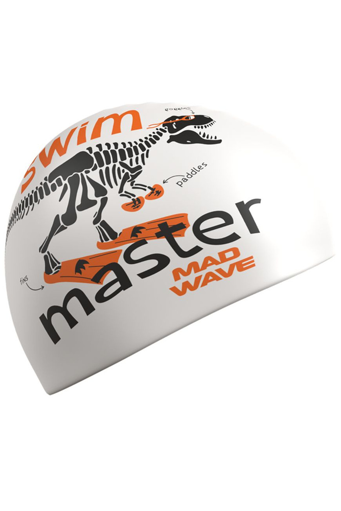 Шапочка для бассейна Mad Wave Swim master big, White, M0554 27 0 02W #1