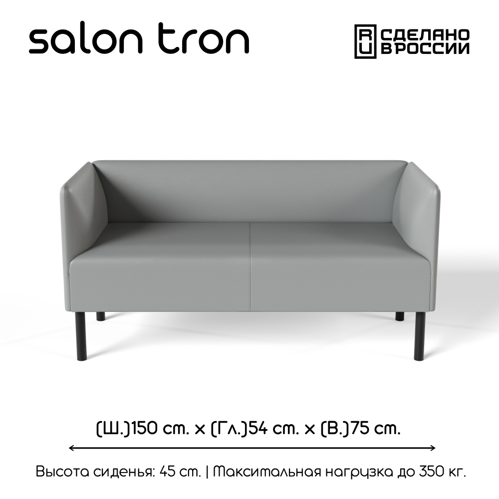 SALON TRON Прямой диван, механизм Нераскладной, 150х56х72 см,серый  #1