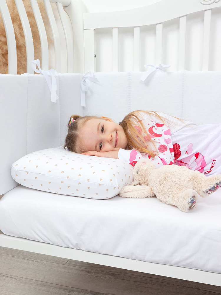 Комплект постельного белья в кроватку 3 предмета EvaKids LITTLE BABY (Белый)  #1