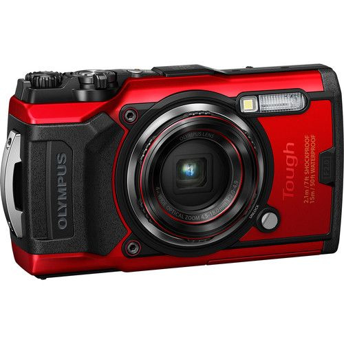 Olympus Компактный фотоаппарат TG 6 red красный, красный #1