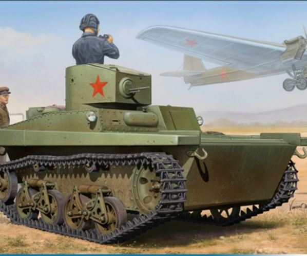 Soviet T-37A Лёгкий танк Ижорский Hobby Boss Kit HB 83821 Танки #1