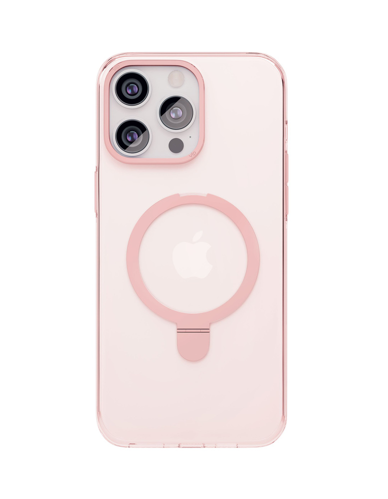 Чехол защитный "vlp" Ring Case с MagSafe подставкой для iPhone 15 Pro, розовый / чехол на айфон 15 про #1