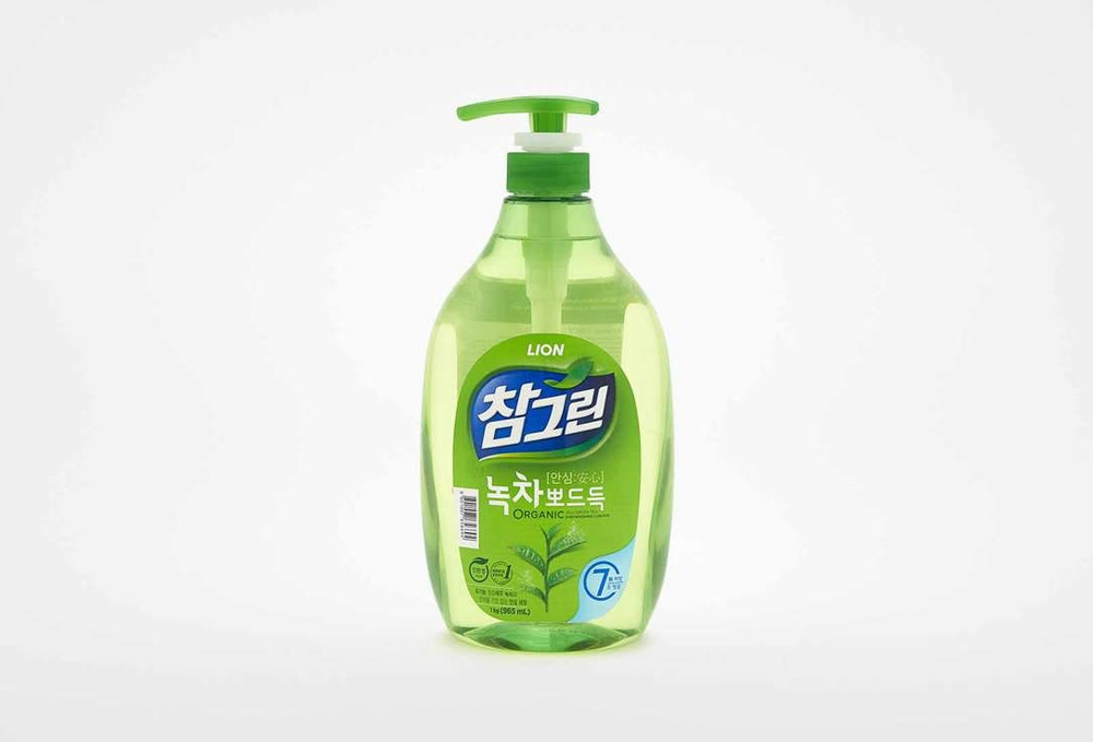 Жидкость для мытья посуды / Lion, Зеленый чай / 960мл #1