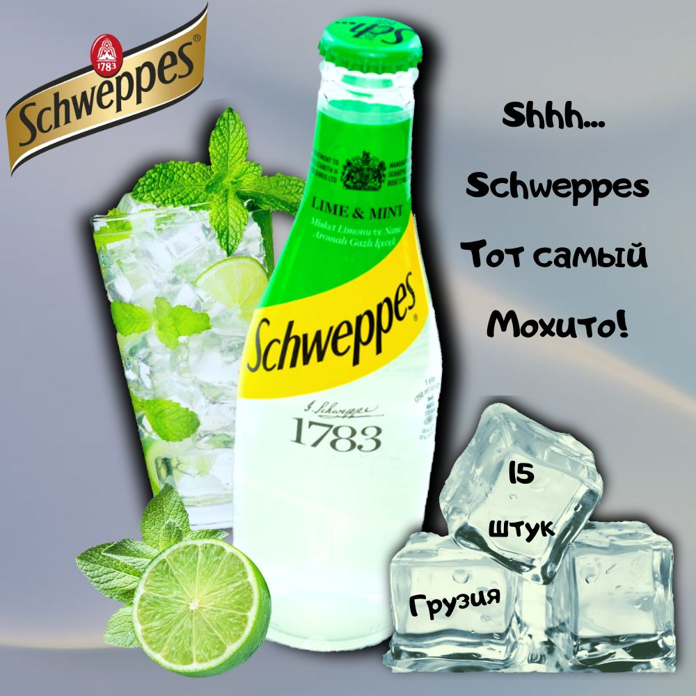 Тоник Schweppes Mojito / Швепс Мохито 0,25 х 15 шт СТЕКЛО - купить с  доставкой по выгодным ценам в интернет-магазине OZON (1547007054)