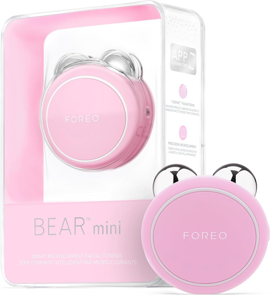 BEAR mini Микротоковое тонизирующее устройство для лица с 3 уровнями интенсивности, Pearl Pink  #1