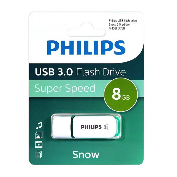 Флеш накопитель 8GB PHILIPS SNOW3.0 8GB, USB 3.0 #1