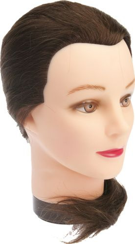 Голова-манекен учебная "шатенка" для парикмахеров DEWAL M-4151L-6  #1