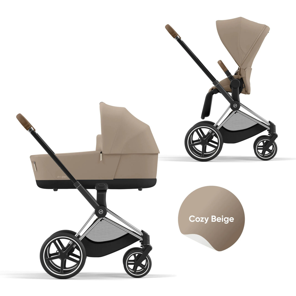 Cybex Priam IV Коляска 2 в 1, шасси Chrome Brown/Cozy Beige #1