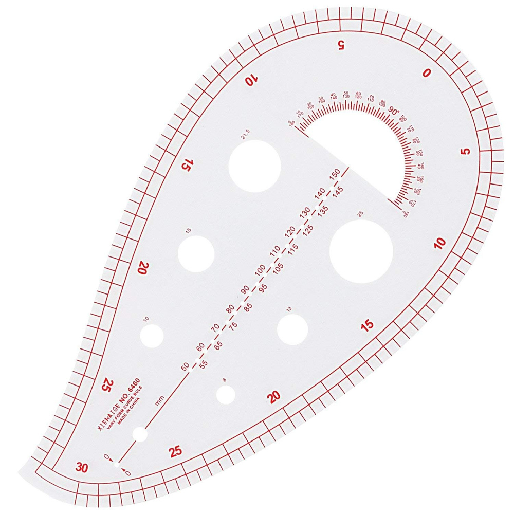 Лекало 23448 портновское 25*14см (1шт) #1