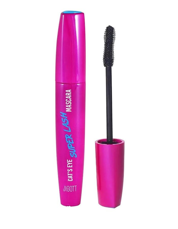 JIGOTT CAT'S EYE SUPER LASH MASCARA Тушь для ресниц "Удлиняющая" с мягкой кремовой текстурой 12 мл. black #1