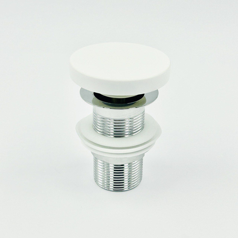 LATUS Донный клапан клик-клак с плоской крышкой из искусственного камня (цвет белый Solid Surface) без #1