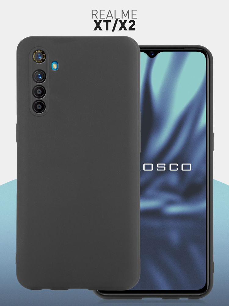 Чехол-накладка ROSCO на Realme XT и Realme X2 (Реалми ХТ и Реалме Х2), тонкая полимерная из качественного #1