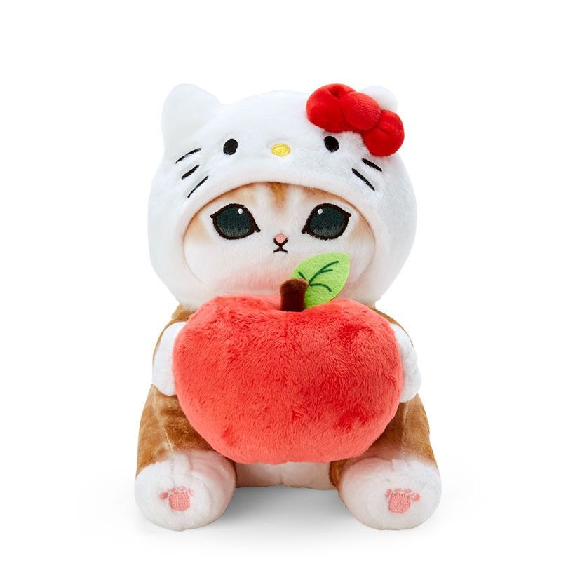 Мягкая игрушка Hello Kitty с персиком 19 см #1