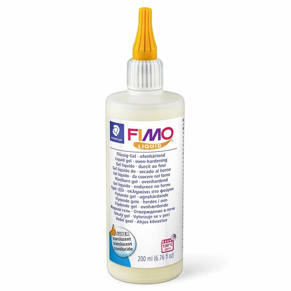 Декоративный гель Fimo Liquid 8051-00 BK большая бутылка (200 мл) - для склеивания и создания эффектов #1