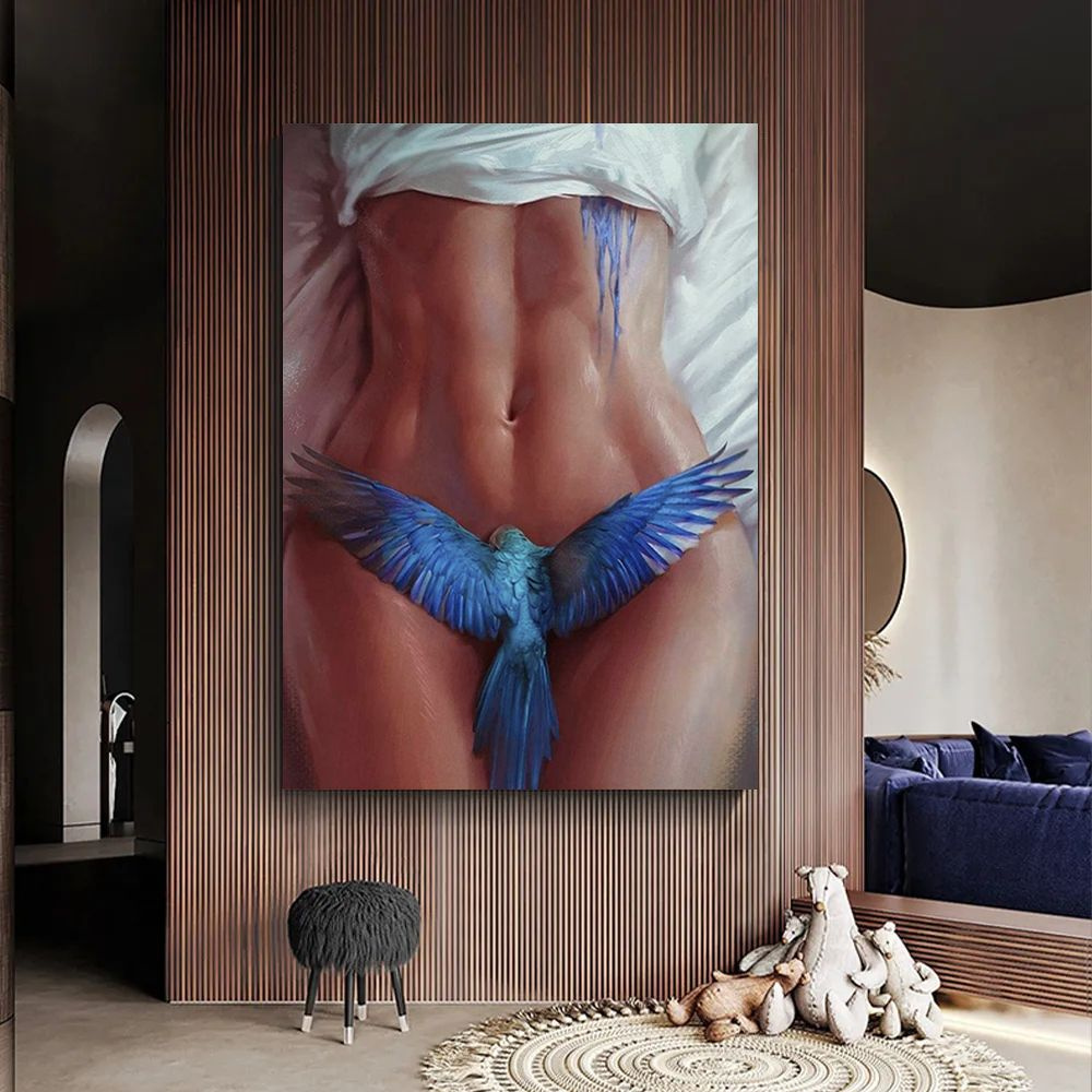 Картина голая девушка, эротика, 40х60 #1