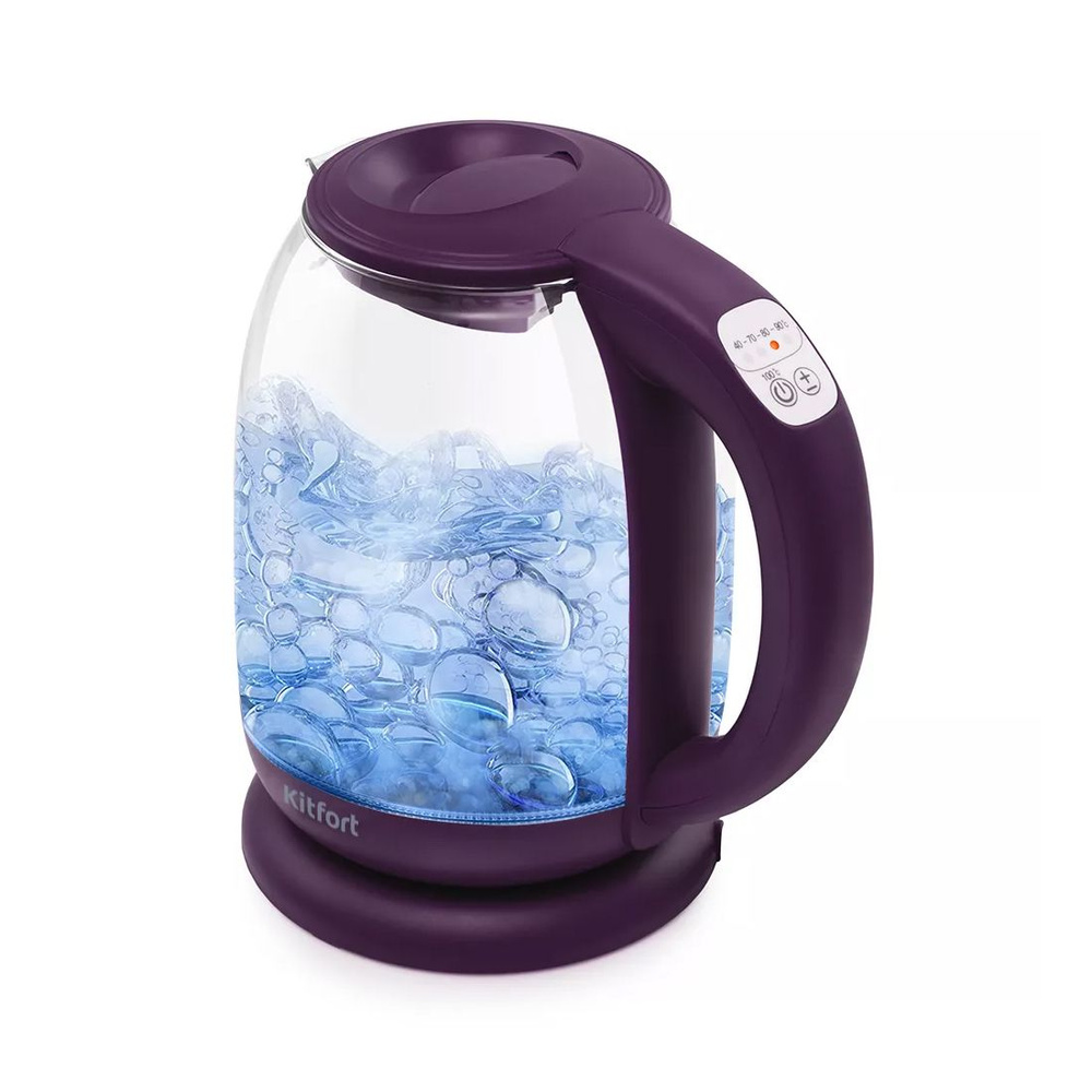 Kitfort Электрический чайник Чайник электрический Kitfort КТ-640-5 фиолетовый, фиолетовый  #1