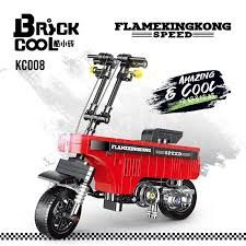 Конструктор Decool (Brick Cool) KC008 Красный мотоцикл 356 деталей #1