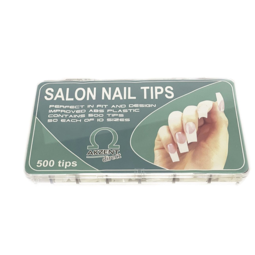 Akzent Direct Типсы для наращивания ногтей Salon Nail , 500 шт #1