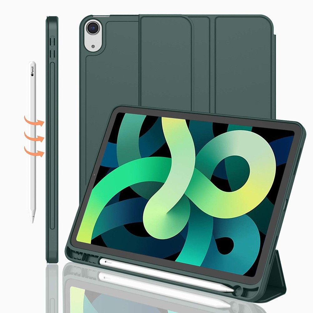 Чехол для iPad Pro 11 (2018-2022) Тройное Cложение ModMac TPU Case Dark Green #1