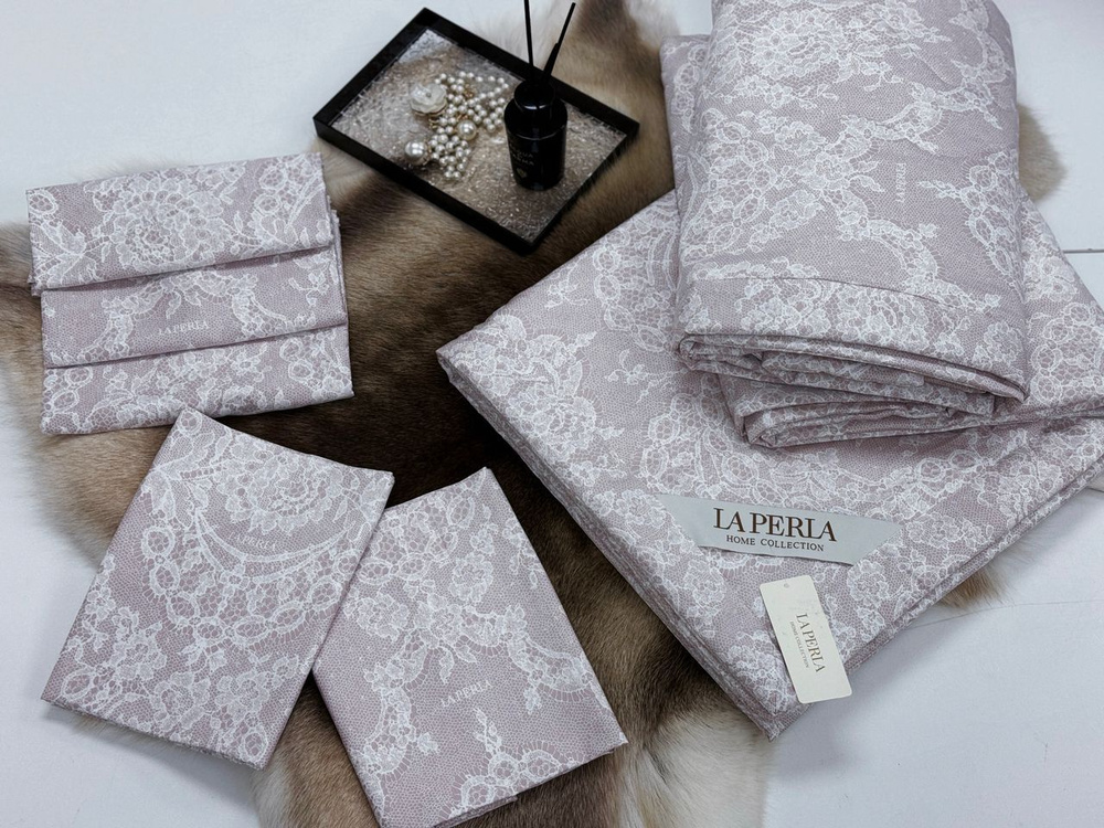 La Perla Комплект постельного белья с одеялом, Сатин люкс, Евро, наволочки 50x70  #1