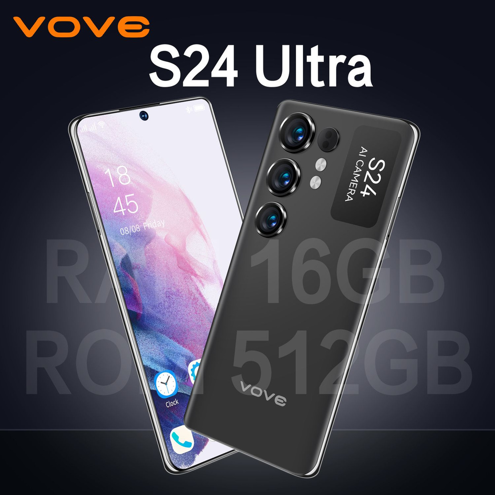vove Смартфон S24 Ultra@1 EU 16/512 ГБ, черный #1