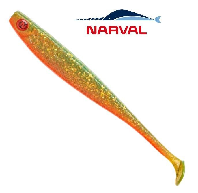 Приманка силиконовая Narval Fishing Skinny 14cm цв. #005-Magic Motoroil / Виброхвост Нарвал на судака, #1