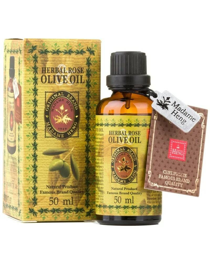 Herbal Rose OLIVE OIL, Madame Heng (Масло ОЛИВЫ И РОЗЫ с Витамином Е, Мадам Хенг), 50 мл.  #1