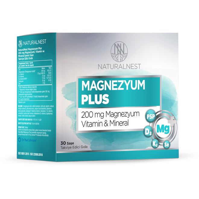 Naturalnest Magnezyum Plus Комплекс Магния с D3K2, P5P и Селеном 30 саше #1