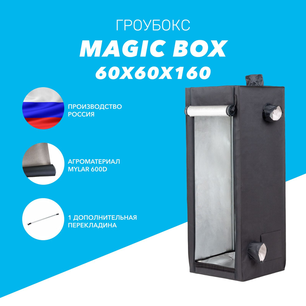 Гроубокс (growbox) Magic Box 60 (60х60х160см) для растений #1