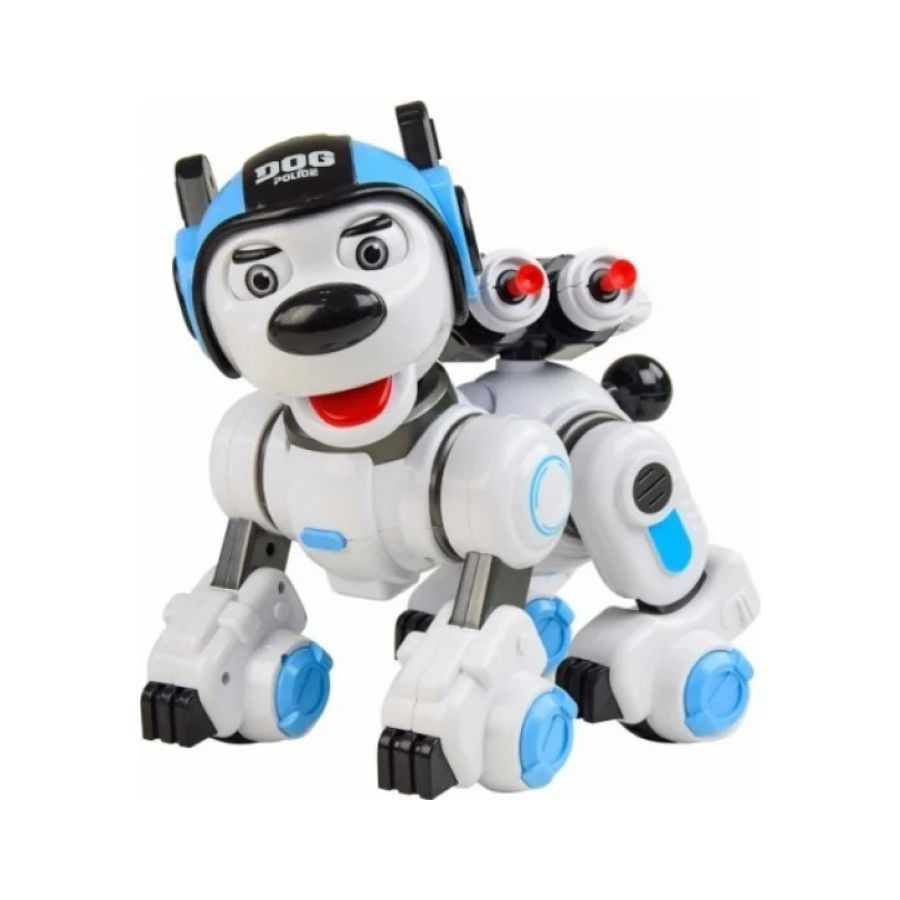 Радиоуправляемый робот Create Toys интерактивная собака Police Dog (CR-1901-BLUE)  #1