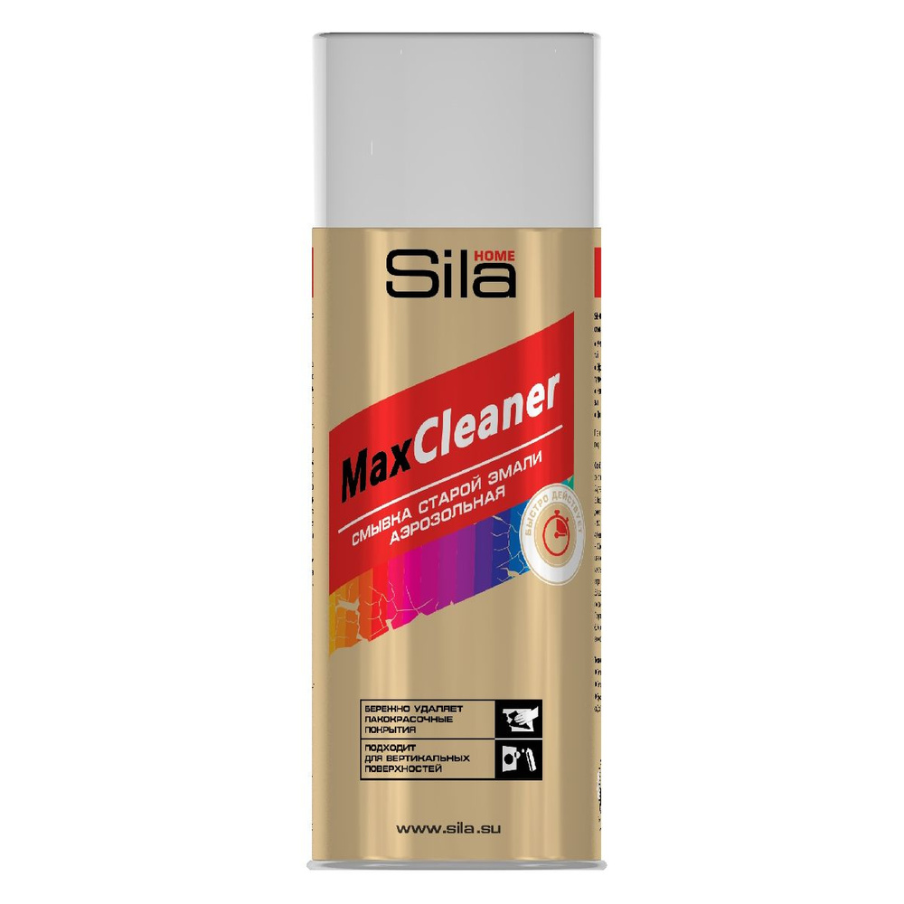 Смывка старой краски Sila HOME Max Cleaner, удалитель краски в аэрозоли, 520мл, SILCLO01  #1