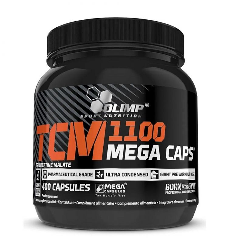 Три креатин малат 1300мг TCM 400 Mega Caps Olimp Sport Nutrition / Спортивное питание для набора мышечной #1