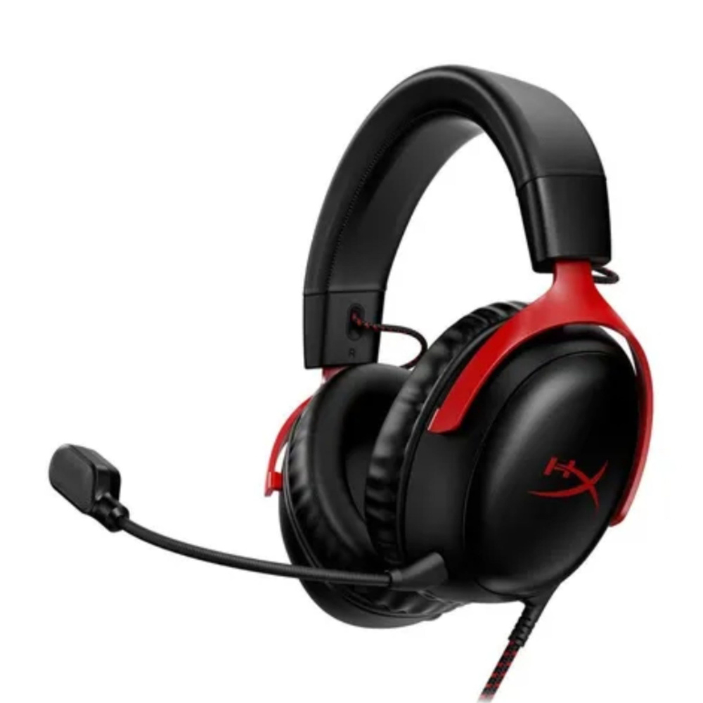 HyperX Наушники проводные с микрофоном, 3.5 мм, красный #1