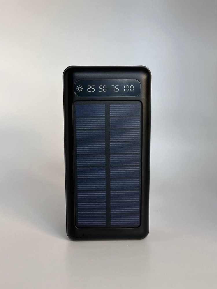 Повербанк 50000 mah с солнечной зарядкой, мощный Power Bank/солнечная батарея / внешний аккумулятор со #1