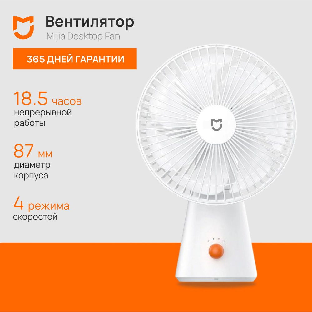 Вентилятор настольный Mijia Desktop Mobile Fan ZMYDF01DM #1