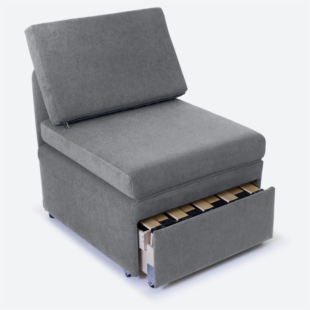 Кресло-кровать Студия-Ф Миник 3в1. 65х89х74 см, с ящиком, без подлокотников, без ДСП, "на вырост", выкатной #1